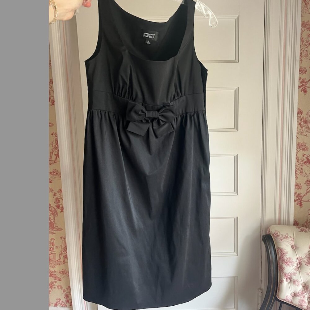 Adrianna Papell Black A-Line Party, Cocktail Dress, Size 6